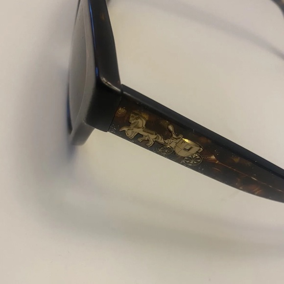 NWT COACH Tortoise Glitter Signature C Sunglasses HC8262 Brown - Picture 5 of 12